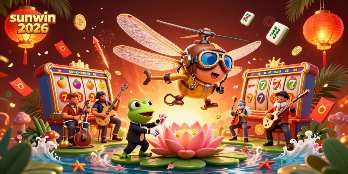 Experience thrilling jackpots and vibrant gameplay at Sunwin 2026's lily pad casino.